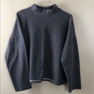 Oversized Mock Neck Sweatshirt